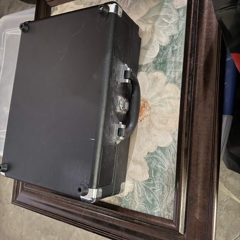 Black Hard Shell record player